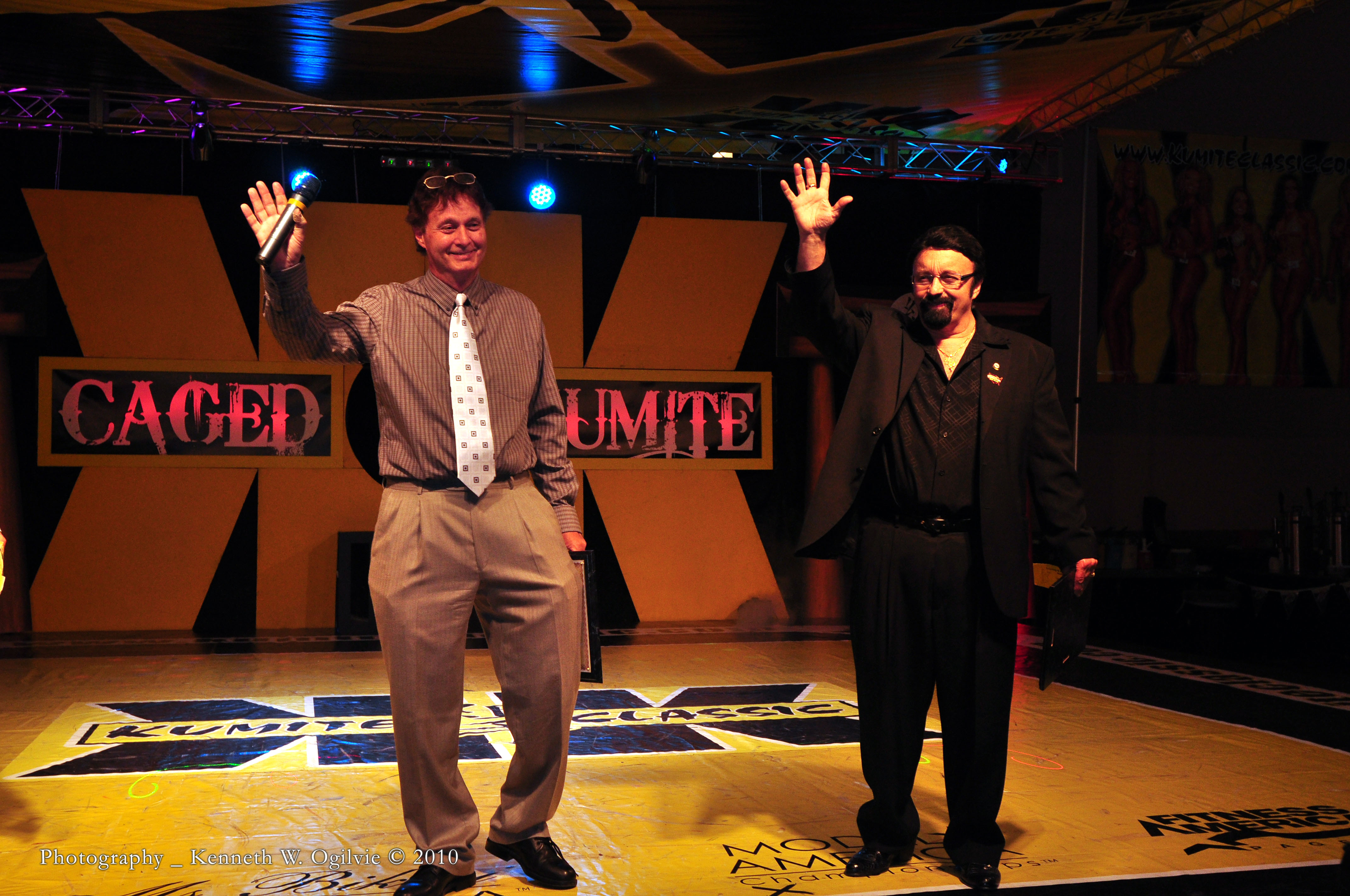 Viola and Caliguri on stage at the 30-year MMA anniversary